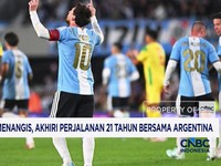 Messi Menangis, Akhiri Perjalanan 21 Tahun Bersama Argentina