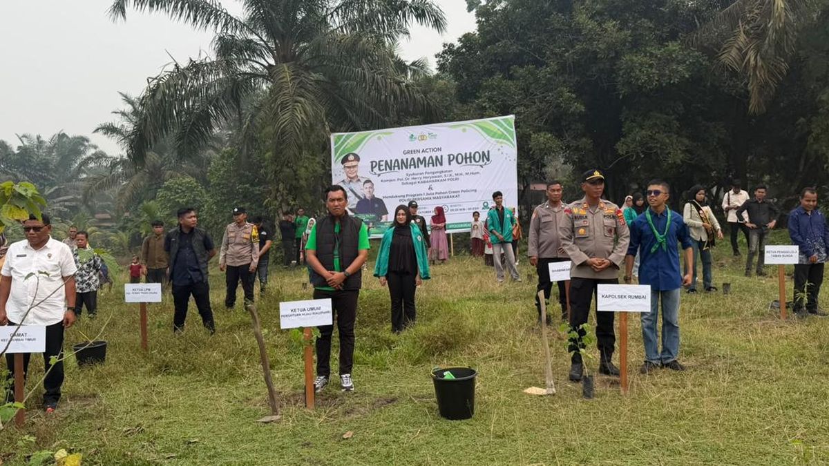 PeHR Riau Tanam Pohon Teruskan Semangat Green Policing Komjen Herry Heryawan — NadiKabar.com