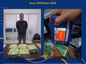 BNN Tangkap Pengedar Narkoba di Riau Modus Sembunyikan Sabu 5 Kg di Koper
