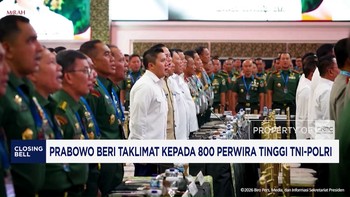 Prabowo Beri Taklimat Kepada 800 Perwira Tinggi TNI-Polri