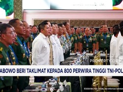 Prabowo Beri Taklimat Kepada 800 Perwira Tinggi TNI-Polri