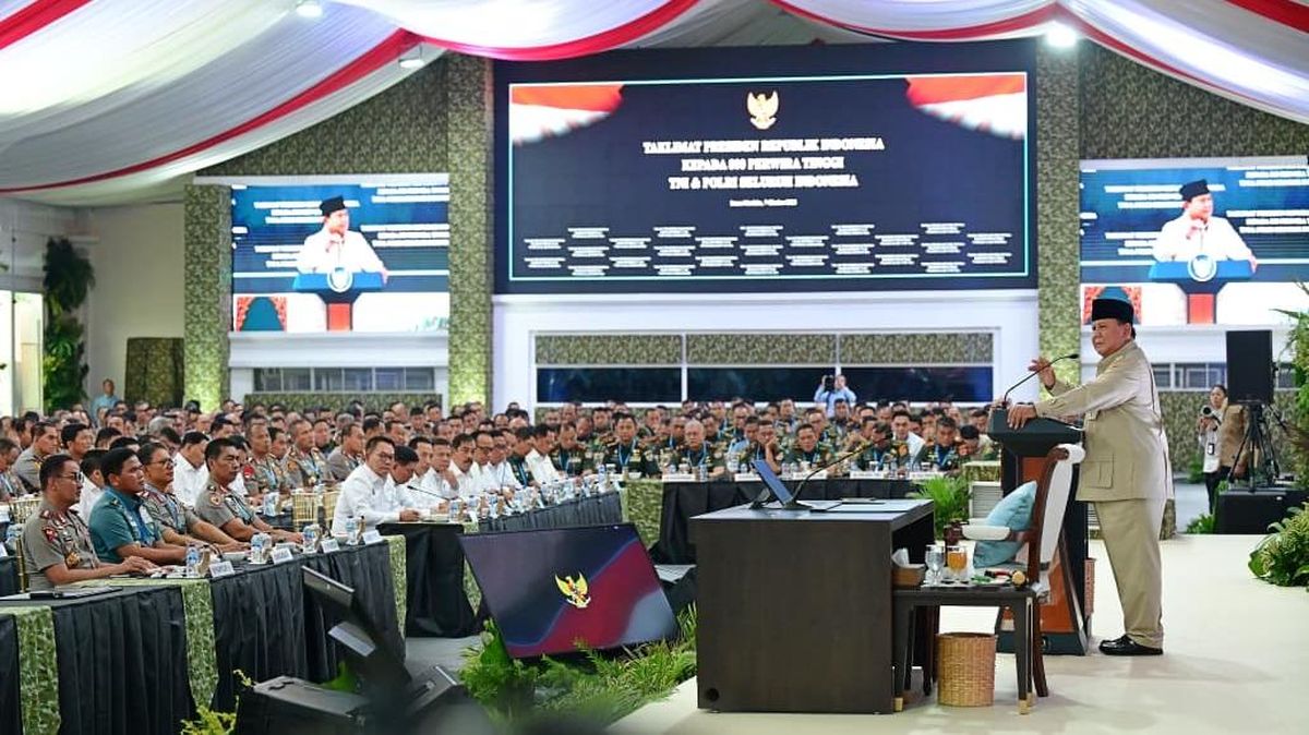 Prabowo Ungkap Alasan Kumpulkan 800 Perwira Tinggi TNI dan Polri di Istana — NadiKabar.com