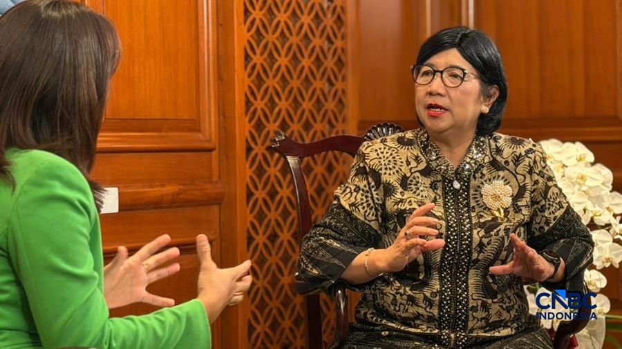 Profil Gubernur Bank Indonesia (BI), Destry Damayanti. (CNBC Indonesia/Maikel Jefriando)