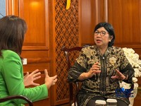 Profil Gubernur Bank Indonesia (BI), Destry Damayanti. (CNBC Indonesia/Maikel Jefriando)
