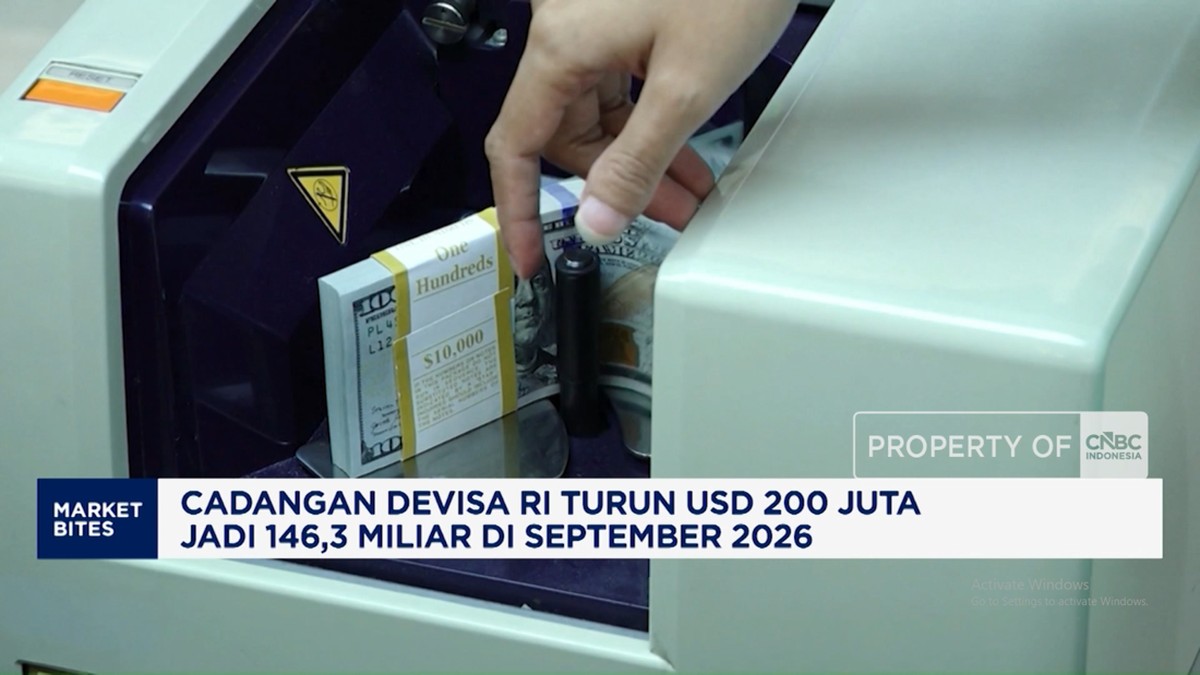 September 2026, Cadangan Devisa RI Turun USD 200 Juta Jadi 146,3 M