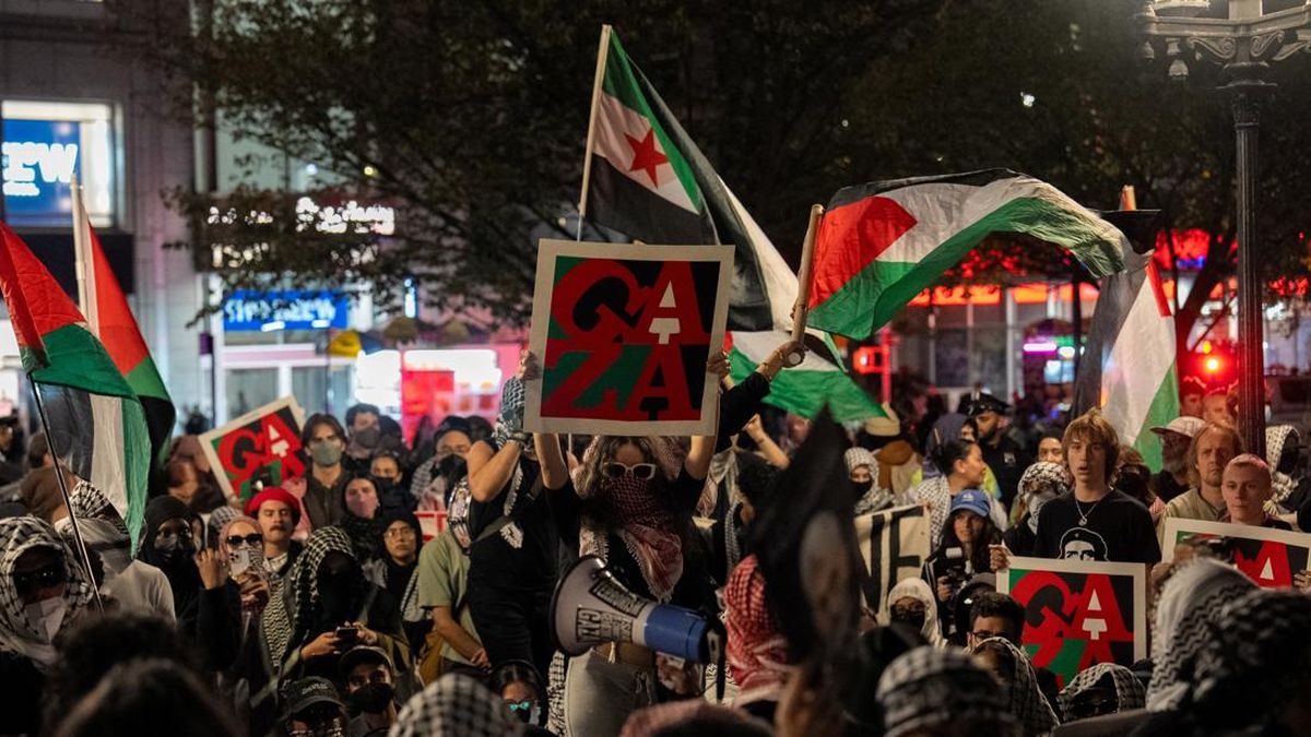 Ilustrasi berita Nasional: Aksi Pro-Palestina Warnai Peringatan 3 Tahun Serangan 7 Oktober di New York