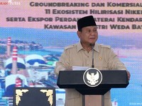 Groundbreaking 11 Ekosistem Hilirisasi Nikel serta Ekspor Perdana Baterai EV, 8 Oktober 2026. (Tangkapan layar youtube Setres RI)
