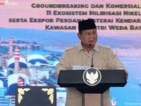 Groundbreaking 11 Ekosistem Hilirisasi Nikel serta Ekspor Perdana Baterai EV, 8 Oktober 2026. (Tangkapan layar youtube Setres RI)