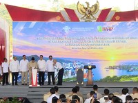 Groundbreaking 11 Ekosistem Hilirisasi Nikel serta Ekspor Perdana Baterai EV, 8 Oktober 2026. (Tangkapan layar youtube Setres RI)