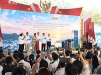 Groundbreaking 11 Ekosistem Hilirisasi Nikel serta Ekspor Perdana Baterai EV, 8 Oktober 2026. (Tangkapan layar youtube Setres RI)