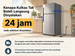 Infografis: Jangan Langsung Nyalakan Kulkas Habis Digeser, Harusnya Gimana?