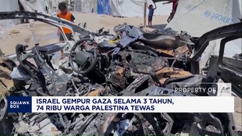 Israel Gempur Gaza Selama 3 Tahun, 74 Ribu Warga Palestina Tewas
