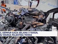 Israel Gempur Gaza Selama 3 Tahun, 74 Ribu Warga Palestina Tewas