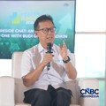 Menteri Kesehatan RI Budi Gunadi Sadikin menyampaikan pemaparannya dalam acara Health Summit 2026 hadir dengan tema "The Rising of Indonesia's Healthcare Investment" di Menara Bank Mega, Jakarta, Kamis (8/10/2026). (CNBC Indonesia/Faisal Rahman)