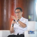 Menteri Kesehatan RI Budi Gunadi Sadikin menyampaikan pemaparannya dalam acara Health Summit 2026 hadir dengan tema "The Rising of Indonesia's Healthcare Investment" di Menara Bank Mega, Jakarta, Kamis (8/10/2026). (CNBC Indonesia/Faisal Rahman)