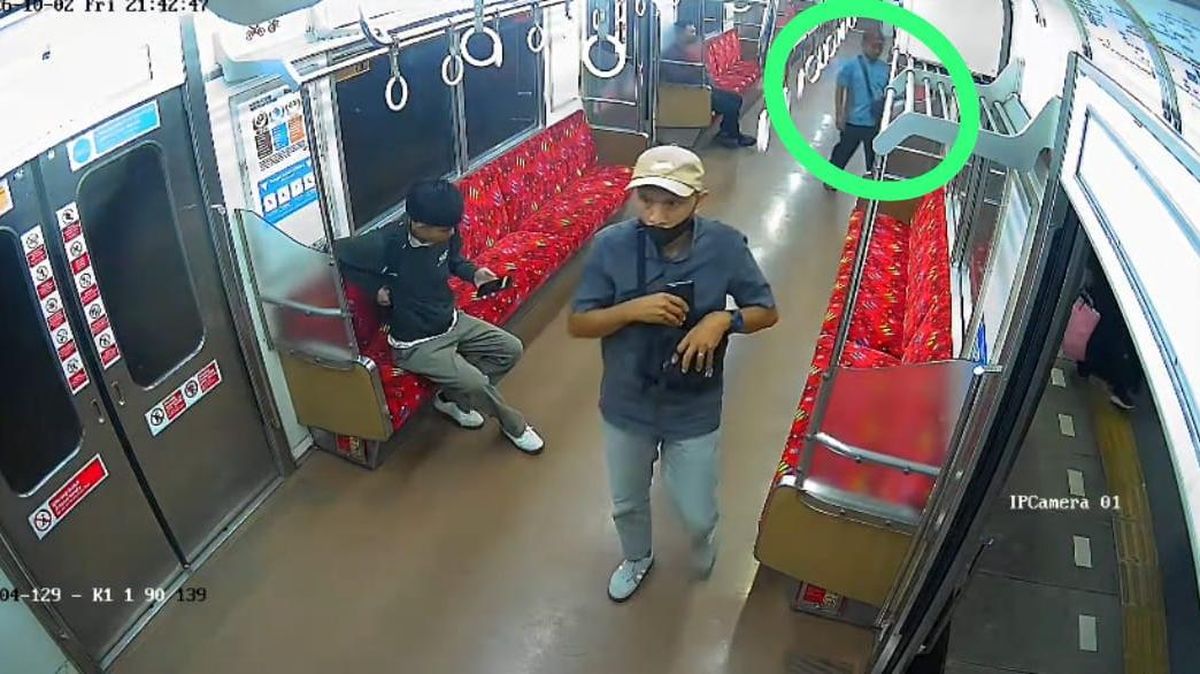 Ilustrasi berita Nasional: Maling Terekam CCTV Curi Laptop Anker yang Tertinggal di KRL Stasiun Bekasi