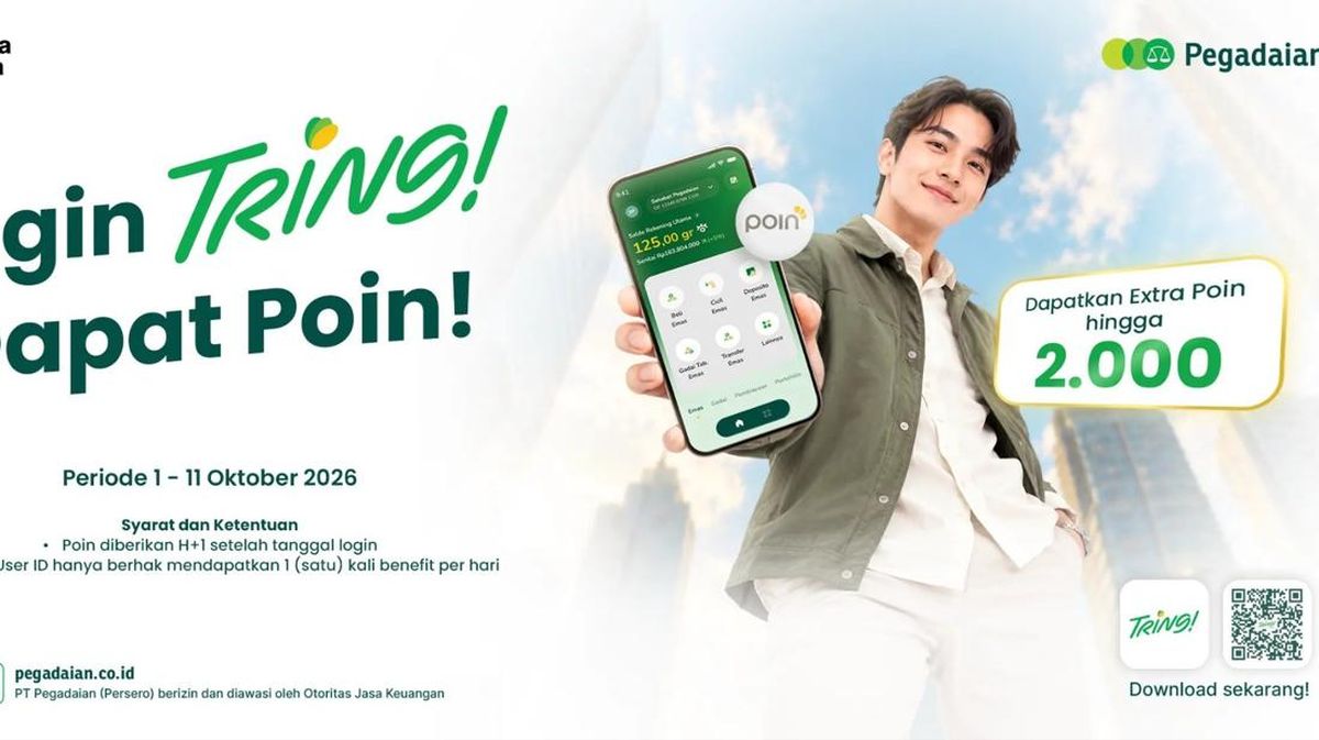 Ilustrasi berita Bisnis: Tring!versary, Login Setiap Hari Bisa Dapat Extra Poin