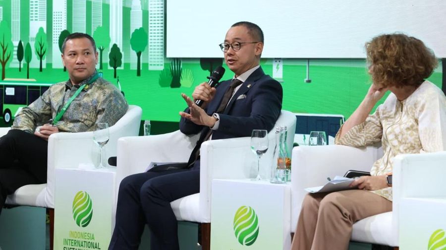 Wakil Ketua Majelis Permusyawaratan Rakyat Eddy Soeparno menjadi pembicara dalam Indonesia Sustainability Forum 2026 di Grand Ballroom Kempinski Jakarta. (Dok Ist)