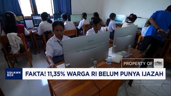 11,35% Warga RI Belum Punya Ijazah