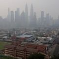 Kuala Lumpur's skyline shrouded in haze from regional wildfires, in Kuala Lumpur, Malaysia, October 9, 2026. REUTERS/Hasnoor Hussain