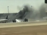 Bandara Riyadh diserang Houthi, Kamis (8/10/2026). (Tangkapan Layar sosial media X)