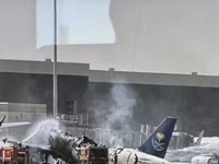 Bandara Riyadh diserang Houthi, Kamis (8/10/2026). (Tangkapan Layar sosial media X)