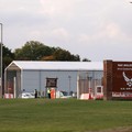 A sign at the entrance of RAF Molesworth, after two Latvian nationals were arrested on suspicion of entering a prohibited place for a purpose prejudicial to the UK, police said in a statement, in Cambridgeshire, Britain, October 8, 2026. REUTERS/Chri
