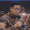 Direktur Jenderal (Dirjen) Pajak, Bimo Wijayanto saat Konferensi Pers APBN KiTa Edisi Oktober 2026 di Gedung Djuanda, Kementerian Keuangan, Jakarta, Jumat (9/10/2026). (CNBC Indonesia/Faisal Rahman)