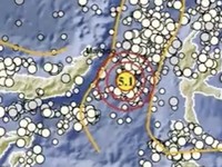 Gempa bumi Bitung-Sumut. (BMKG)