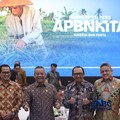 Konferensi Pers APBN KiTa Edisi Oktober 2026 di Gedung Djuanda, Kementerian Keuangan, Jakarta, Jumat (9/10/2026). (CNBC Indonesia/Faisal Rahman)