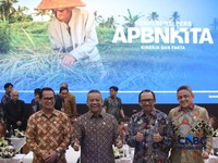 Konferensi Pers APBN KiTa Edisi Oktober 2026 di Gedung Djuanda, Kementerian Keuangan, Jakarta, Jumat (9/10/2026). (CNBC Indonesia/Faisal Rahman)