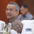 Menteri Keuangan, Suahasil Nazara menyampaikan keterangan saat Konferensi Pers APBN KiTa Edisi Oktober 2026 di Gedung Djuanda, Kementerian Keuangan, Jakarta, Jumat (9/10/2026). (CNBC Indonesia/Faisal Rahman)