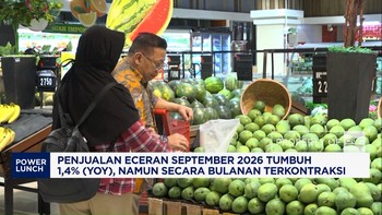 Penjualan Eceran September 2026 Tumbuh 1,4% (YoY)