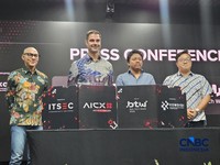 PT ITSEC Asia Tbk akan menggelar forum eksekutif AI Cybersecurity Exchange (AICX) 2026 di Bali. (CNBC Indonesia/Intan Rakhmayanti Dewi)
