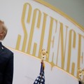 US President Donald Trump attends the "A New Golden Age" summit at the US Institute of Peace, renamed The Donald J. Trump Institute of Peace by the Trump administration, in Washington, DC, US, October 8, 2026. REUTERS/Evan Vucci