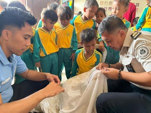 Ceria! Anak-anak TK di Sumenep Edutrip Membatik di Rutan Sumenep