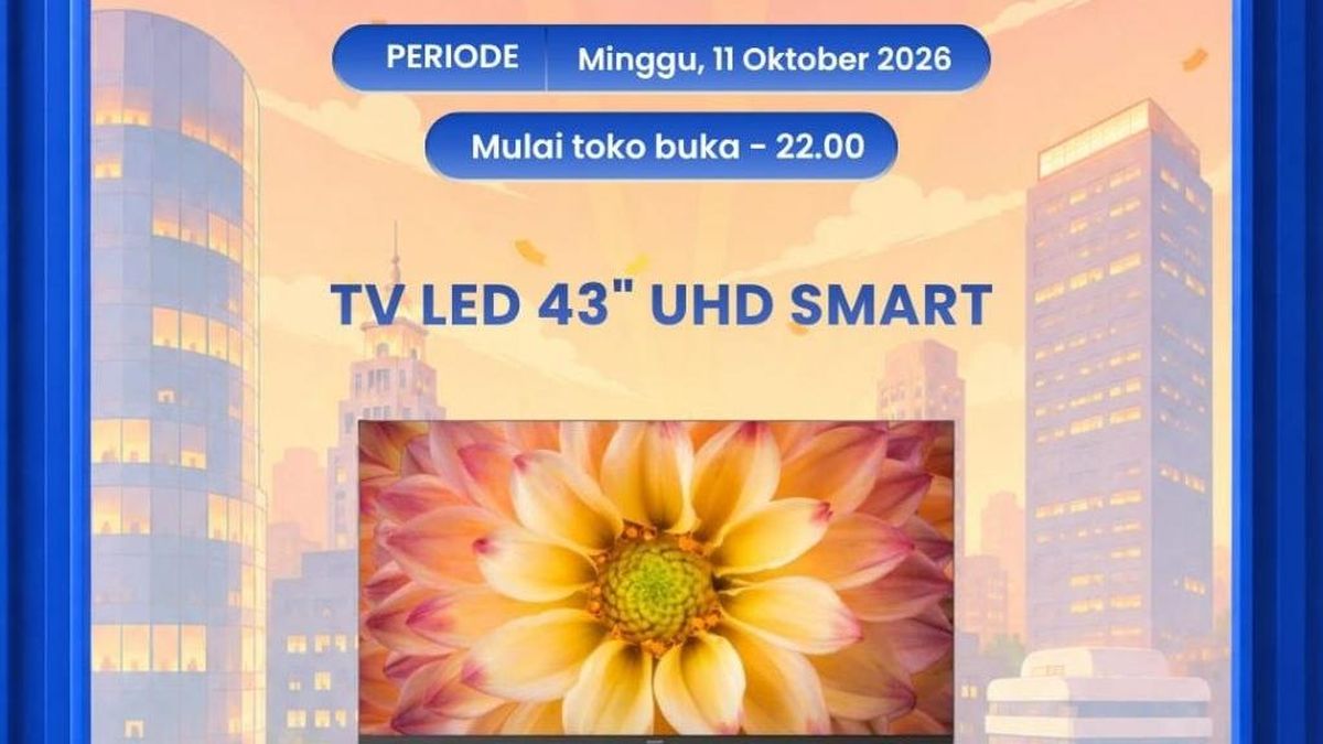 Ilustrasi berita Bisnis: Transmart Full Day Sale! Smart TV 43 Inch Bisa Diskon Rp 1,6 Juta