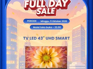 Transmart Full Day Sale! Smart TV 43 Inch Bisa Diskon Rp 1,6 Juta