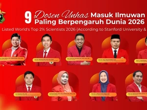 9 Ilmuwan Unhas Masuk Daftar Top 2% Scientists Dunia 2026, Ini Nama-namanya