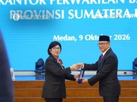 Gubernur Bank Indonesia, Destry Damayanti mengukuhkan Ameriza M. Moesa sebagai Kepala Perwakilan Bank Indonesia Provinsi Sumatera Utara, melanjutkan kepemimpinan yang sebelumnya diemban oleh Rudy Brando Hutabarat di Kantor Perwakilan Bank Indonesia,