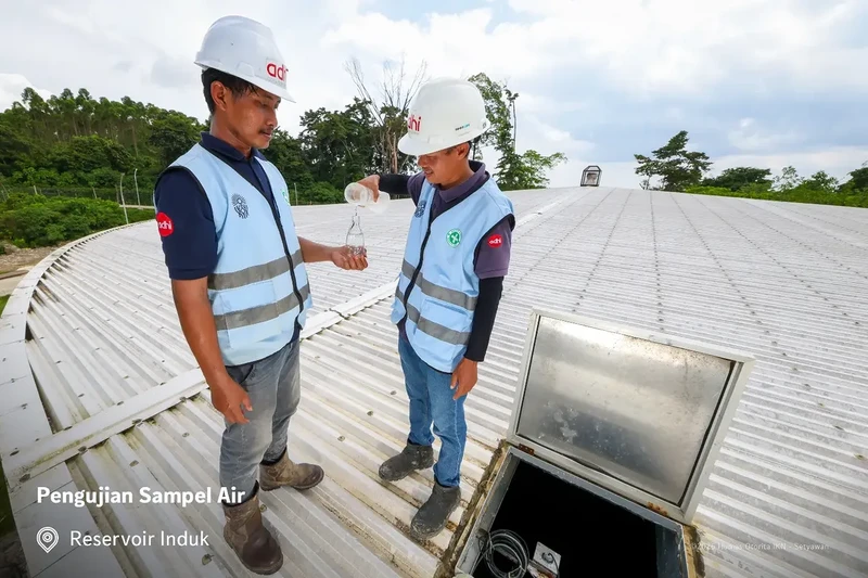 Nusantara, Ibu Kota Nusantara (IKN), telah memiliki fasilitas pengolahan air dengan kualitas air minum yang dapat dikonsumsi langsung. (Instagram/ikn_id)