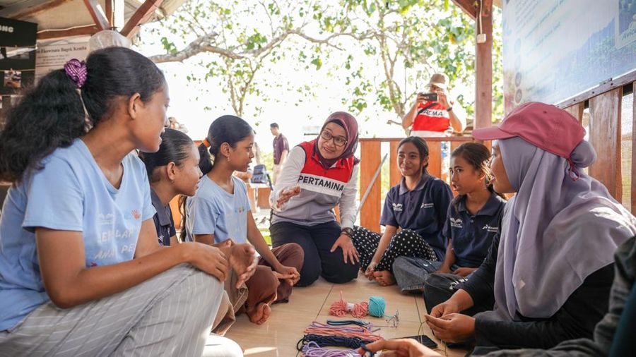 Pertamina mendorong pendidikan masyarkat pesisir