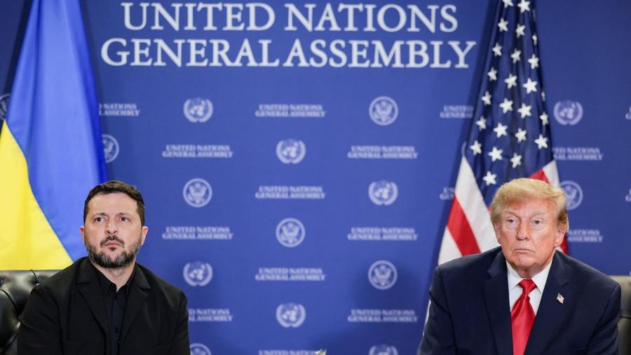 US President Donald Trump meets with Ukraine's President Volodymyr Zelenskiy during the 81st United Nations General Assembly (UNGA) in New York City, US, September 22, 2026. REUTERS/Kylie Cooper