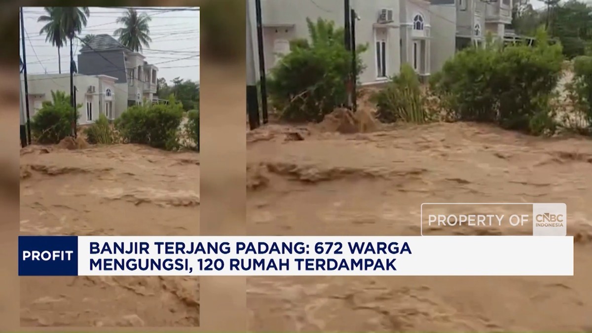 Banjir Terjang Padang: 672 Warga Mengungsi, 120 Rumah Terdampak
