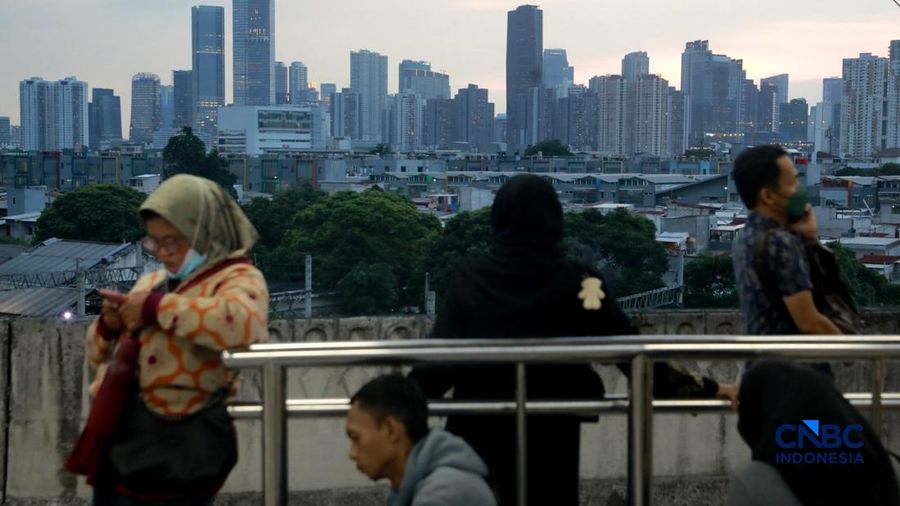 Ilustrasi Gedung Perkantoran di Jakarta, Senin (12/10/2026). (CNBC Indonesia/Muhammad Sabki)