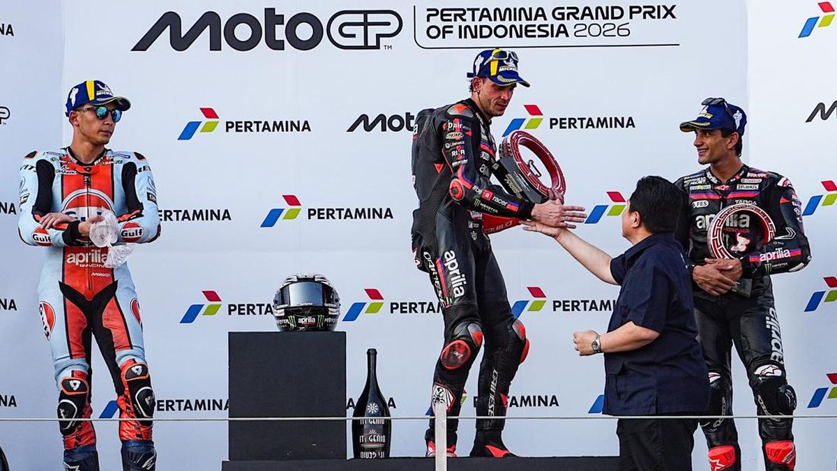 Momen Erick Thohir Serahkan Trofi MotoGP Mandalika Disorot Media Italia — NadiKabar.com