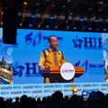 Menko Hilirisasi dan Transisi Energi dan Menteri ESDM Bahlil Lahadalia di acara Rapat Kerja Nasional (Rakernas) III Himpunan Pengusaha Pribumi Indonesia (HIPPI) Tahun 2026 di Jakarta, Senin (12/10/2026). (CNBC Indonesia/Firda Dwi Muliawati)