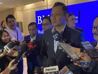 Menteri Koordinator Bidang Infrastruktur dan Pembangunan Kewilayahan, Agus Harimurti Yudhoyono saat ditemui usai Digital Infrastructure Summit 2026, di Jakarta, Senin (12/10/2026). (CNBC Indonesia/Novina)