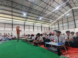 Ratusan Siswa SDN 2 Ploso Nganjuk Belajar di Gudang KDKMP