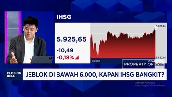 IHSG Jeblok ke Bawah 6.000, Sentimen Ini Jadi Penekan!
